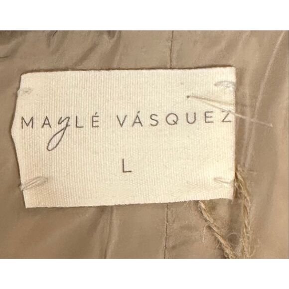 Maylé Vásquez Mar Crop Top in Raw Silk NWT Size Large - Picture 7 of 9